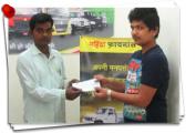 1st MAS Hospitalisation Claim Settlement Cheque of Mr. Ismail Ansari - Bihar